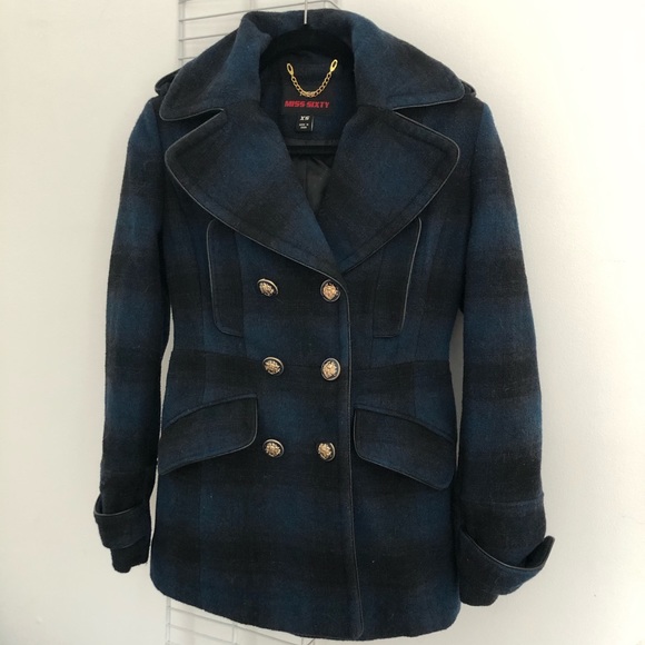 Miss Sixty Military Style Plaid Jacket - Picture 5 of 5